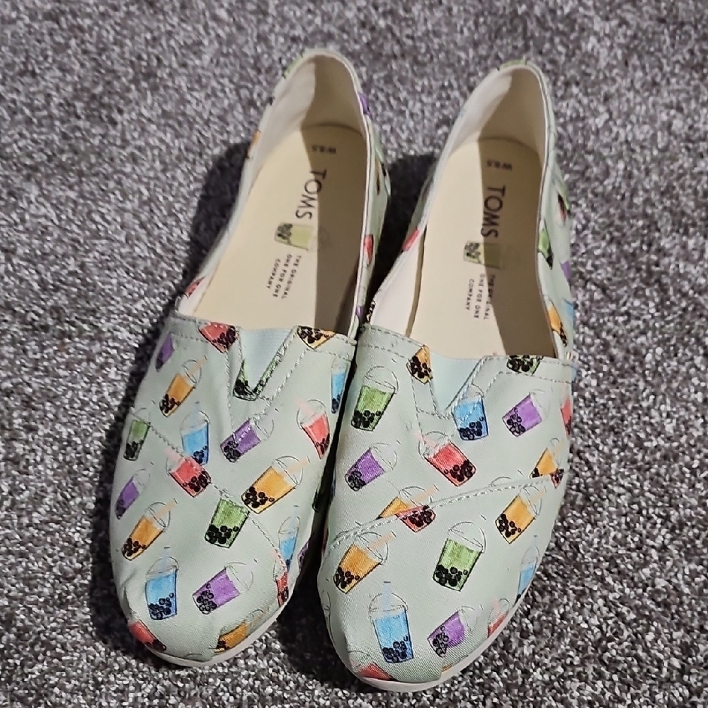 TOMS Limited edition Bubble Tea Print Slip-On Shoes